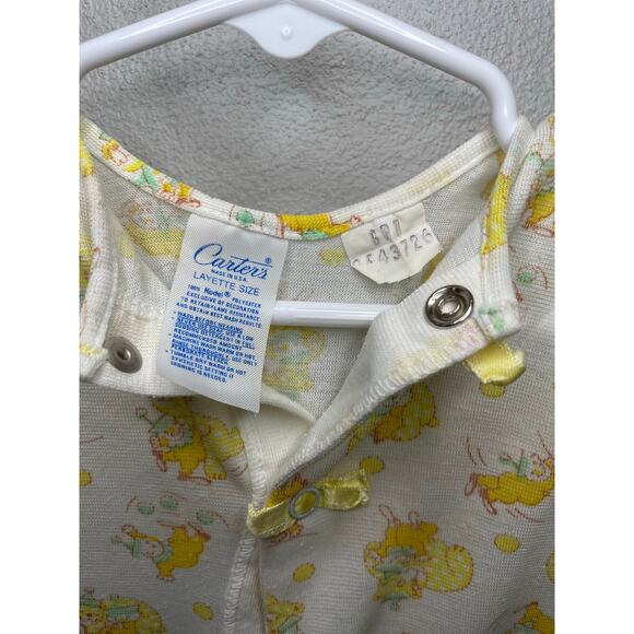 Vintage 1970s Carter's Newborn Layette White and Yellow Bear and Clown Pattern - Picture 7 of 8